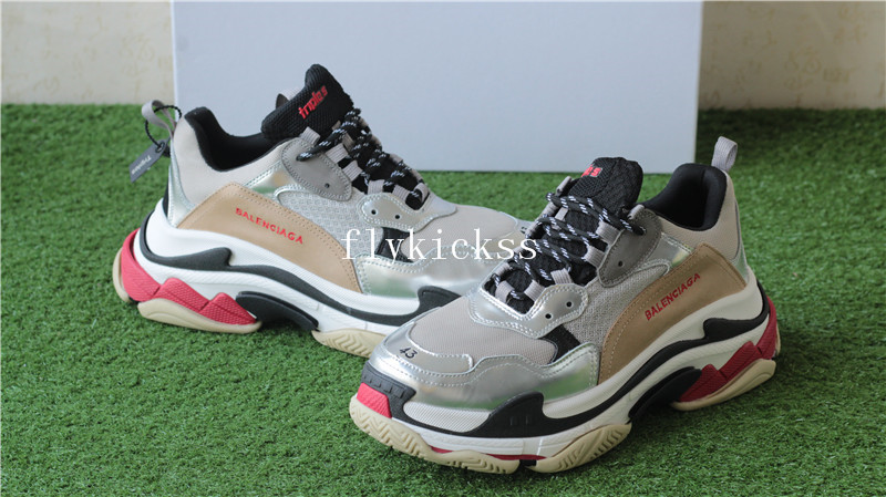 Balenciaga Triple S Sneaker Trainer Sliver Grey 2017